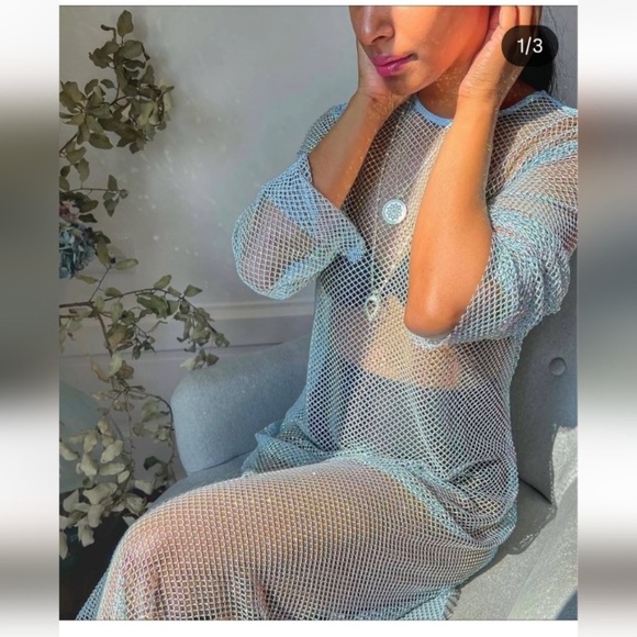 Zara sheer rhinestone dress - Picture 3 of 12